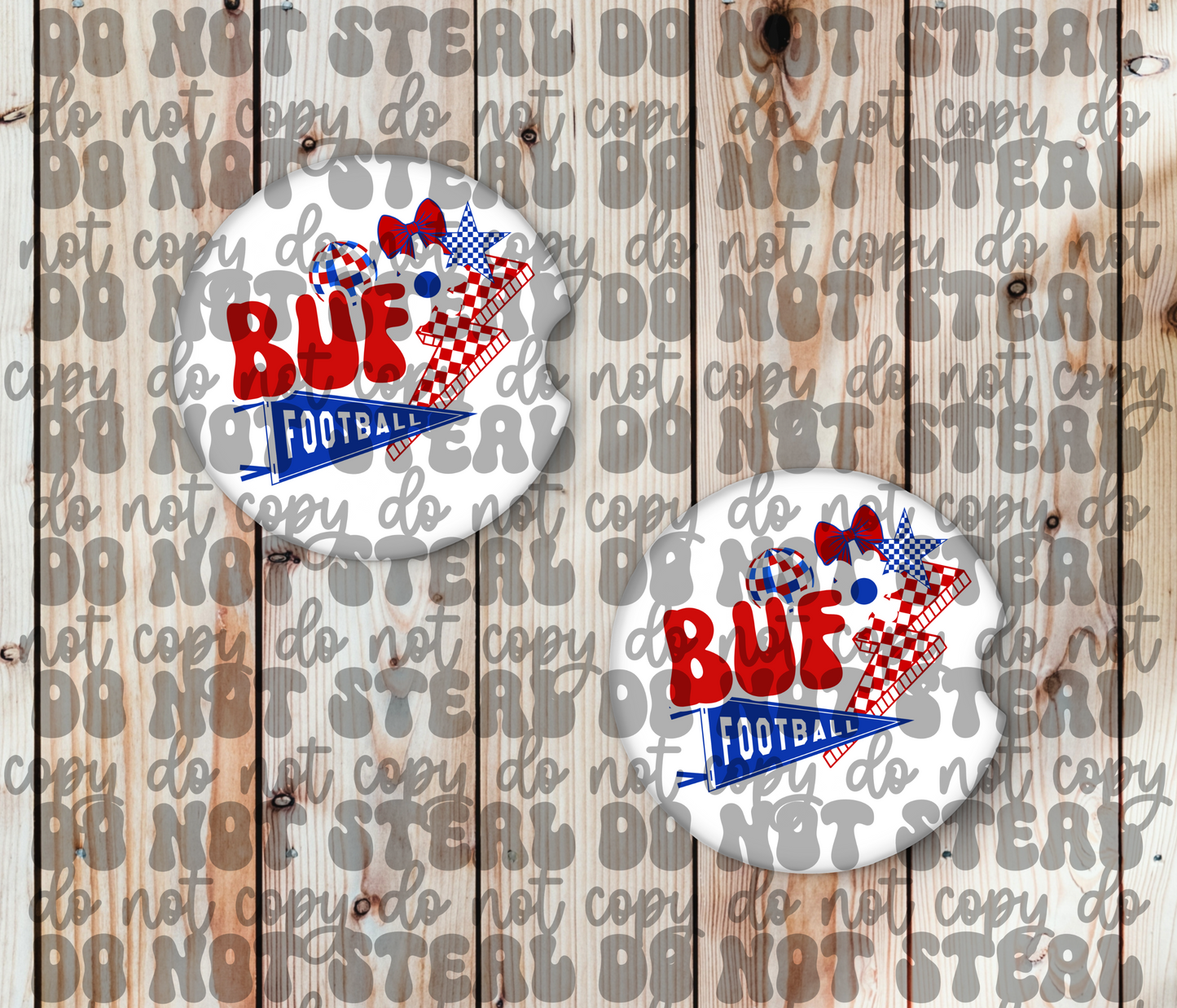 Buffalo Football Car Coasters