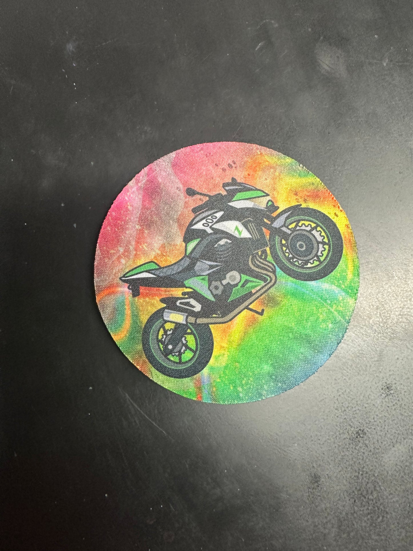 Watercolor Motorcycle Coaster