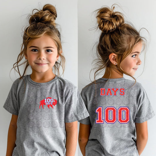 100 Days Of School Buffalo Tshirt