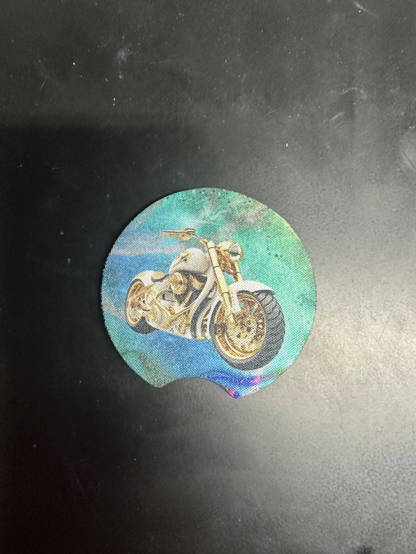 Watercolor Motorcycle Car Coaster