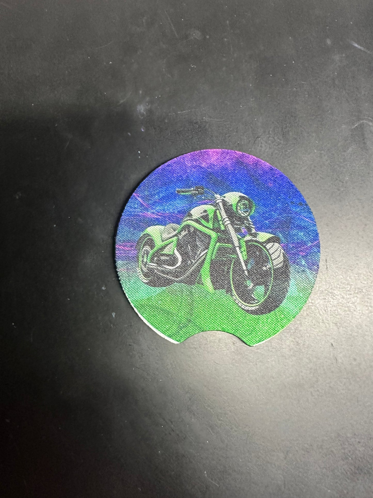 Watercolor Motorcycle Car Coaster