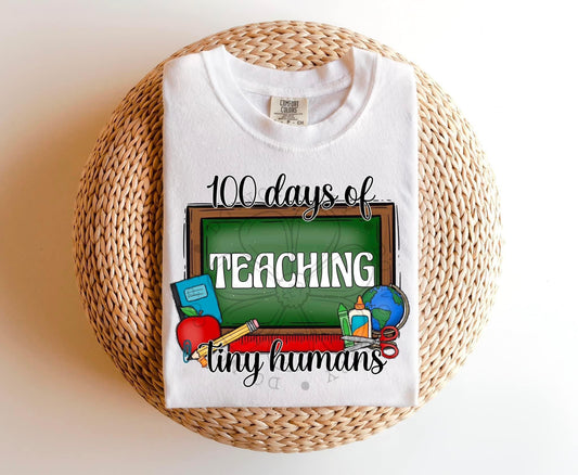 100 Days Of Teaching Tiny Humans Tshirt