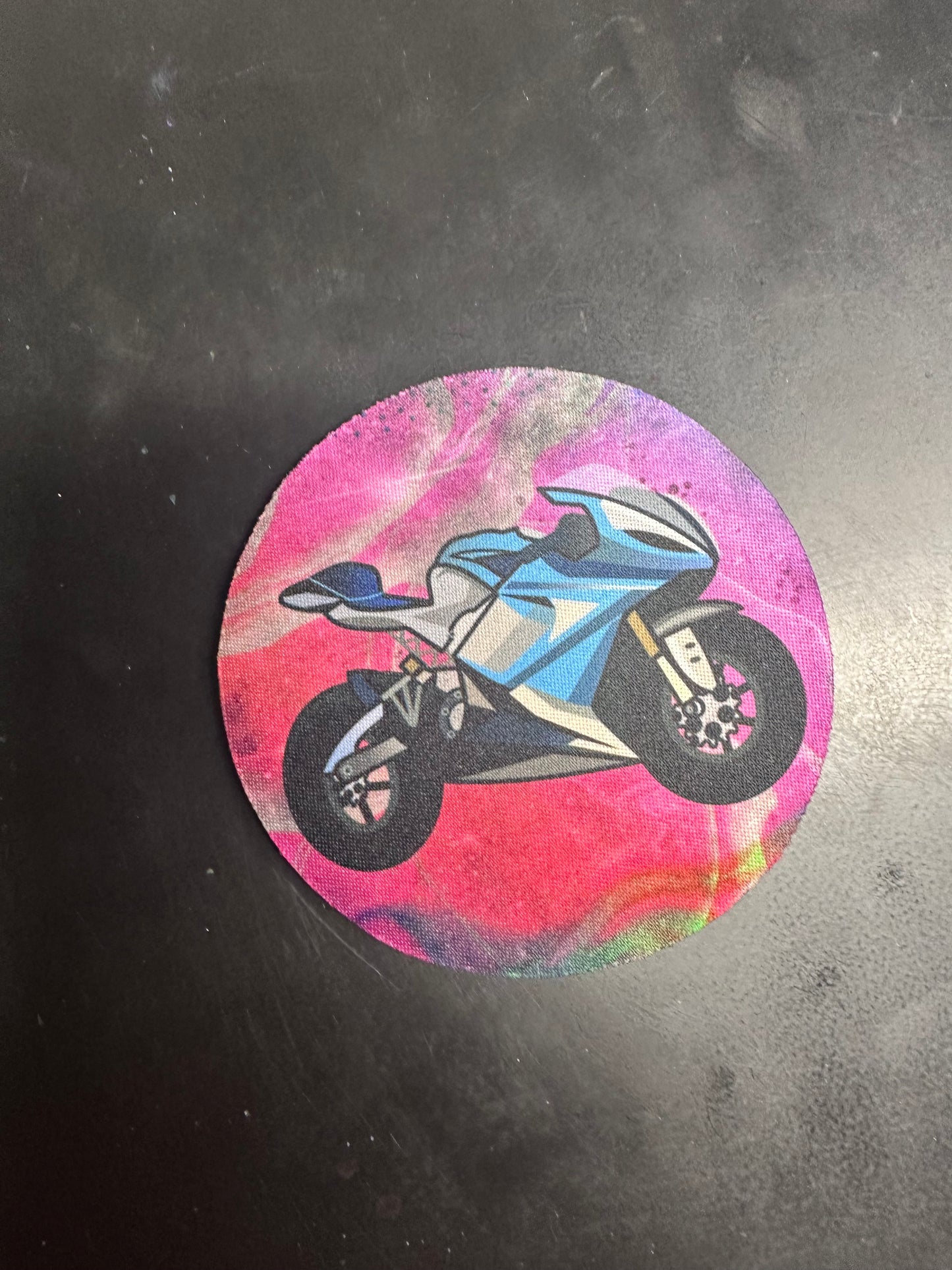 Watercolor Motorcycle Coaster