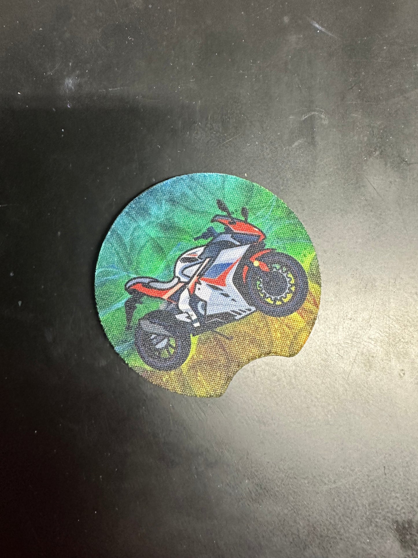 Watercolor Motorcycle Car Coaster