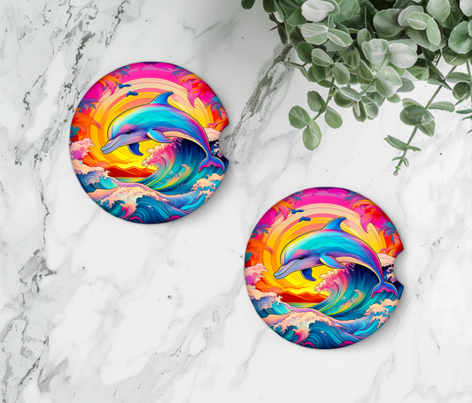 Dolphin Car Coasters