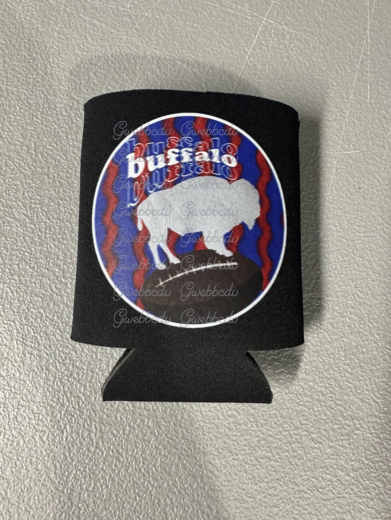 Buffalo Football Circle Koozie