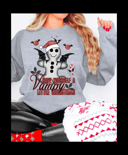 Vampy little Christmas sweatshirt