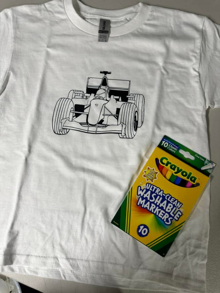 Racecar Color Me T-shirt