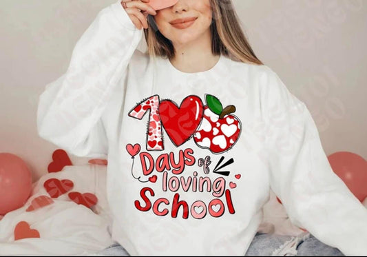 100 Days of Loving School Tshirt