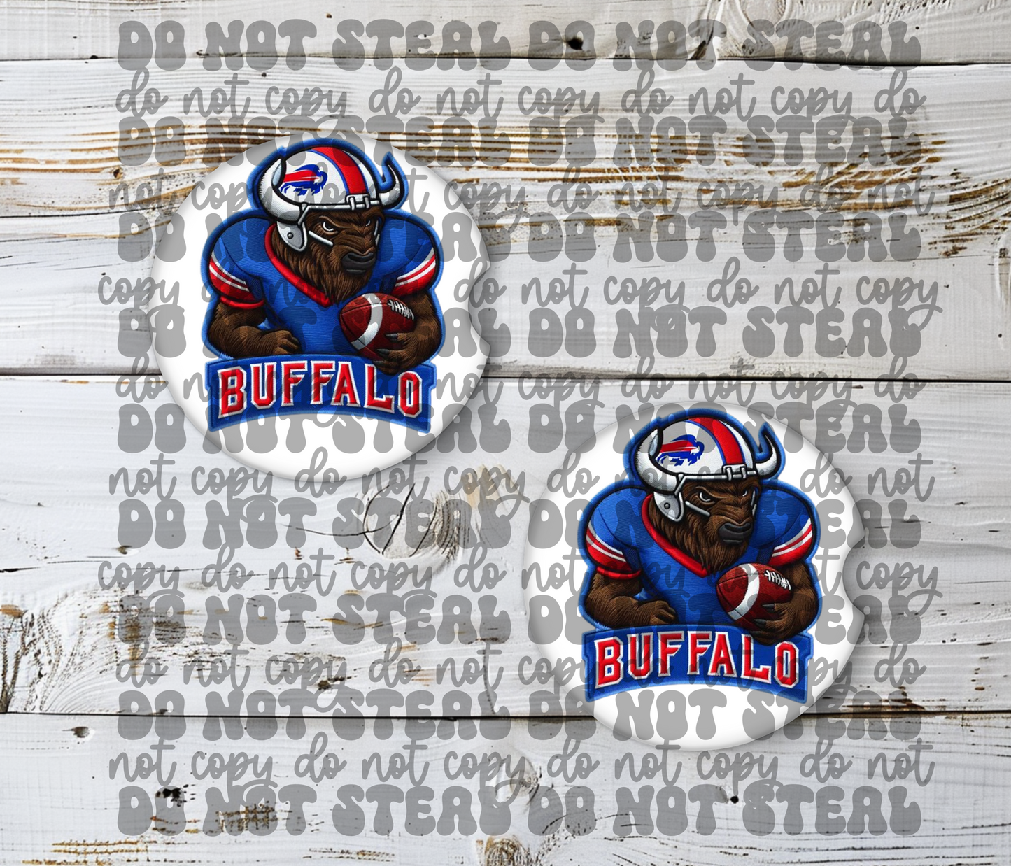 Buffalo Football Car Coasters