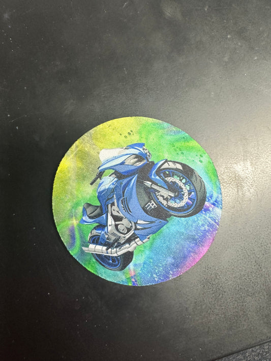 Watercolor Motorcycle Coaster