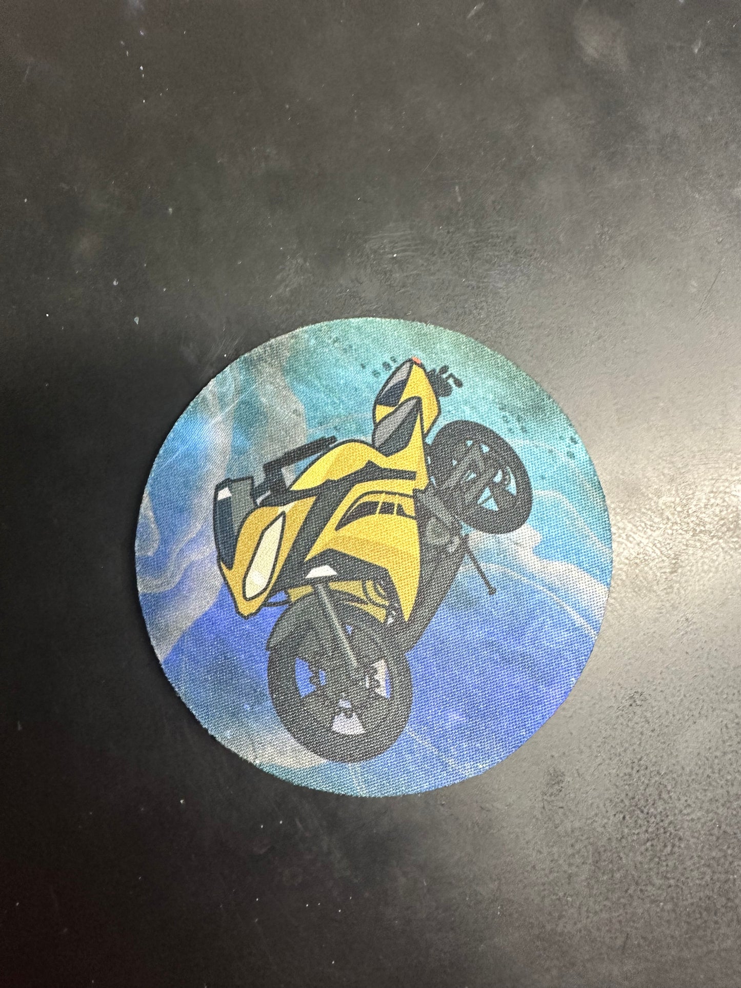 Watercolor Motorcycle Coaster