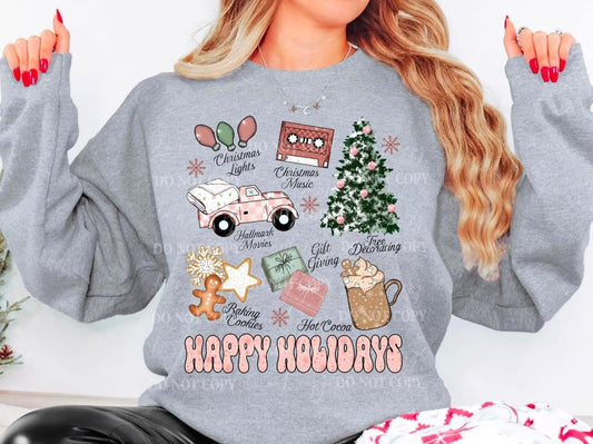 Happy holidays sweatshirt