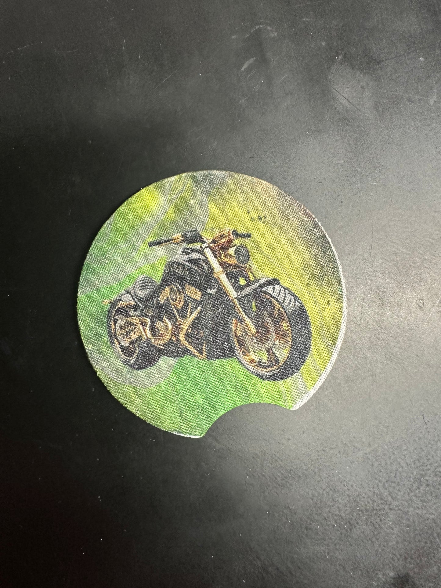 Watercolor Motorcycle Car Coaster