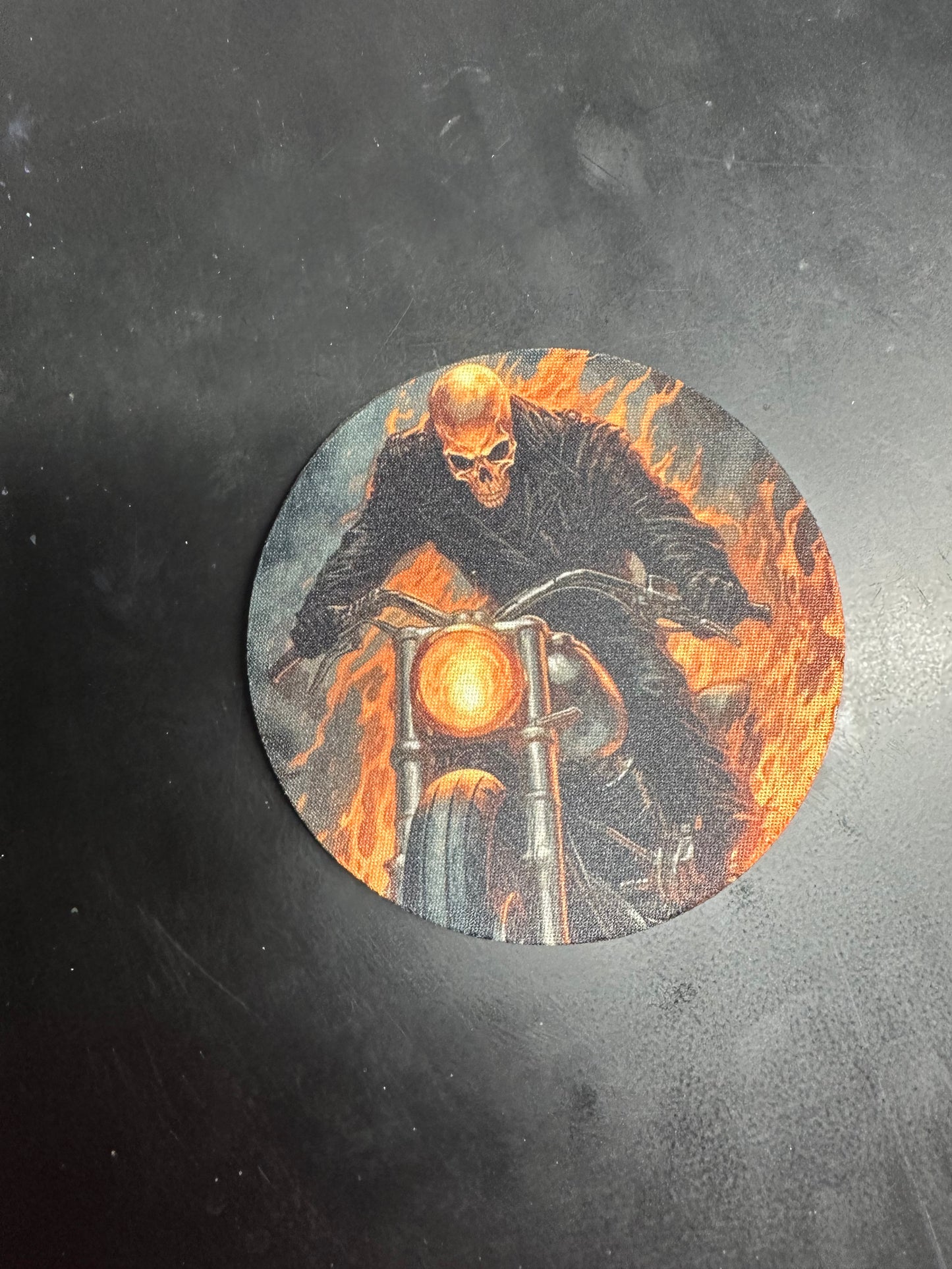 Flame Motorcycle Coaster