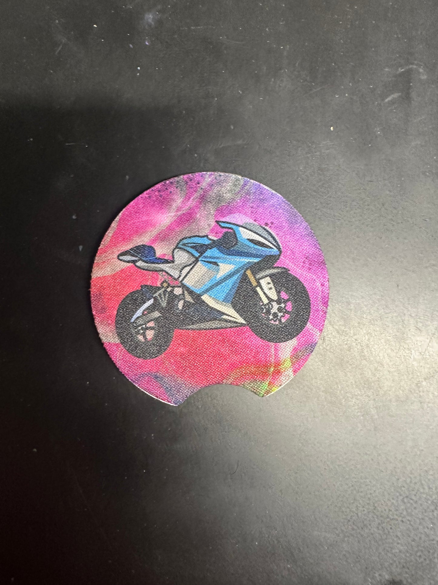 Watercolor Motorcycle Car Coaster