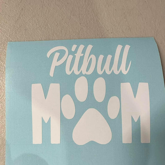 Pitbull Mom Decal