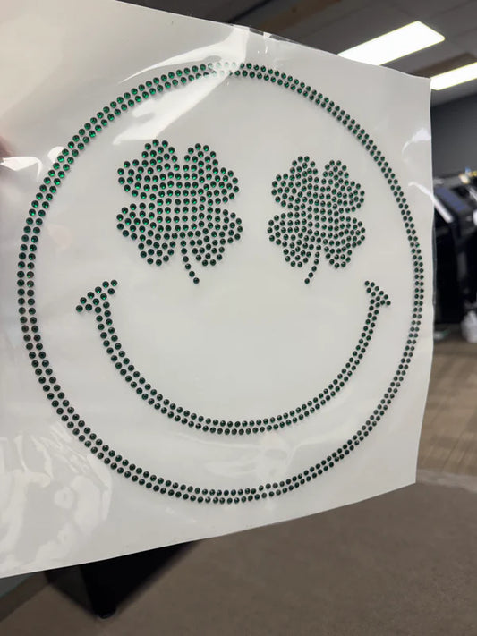 Shamrock Smiley Rhinestone