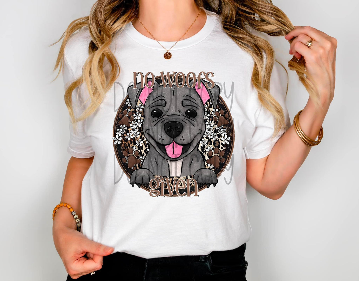 No Woofs Given Pitbull T-shirt