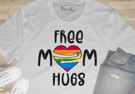 Free Mom Hugs With Hands T-shirt