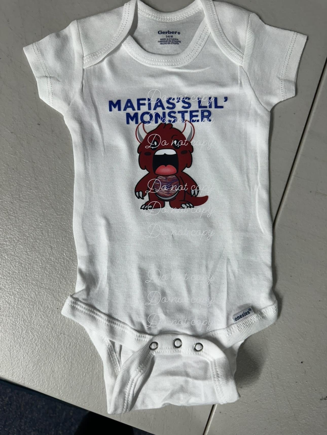 Mafias lil monster onesie