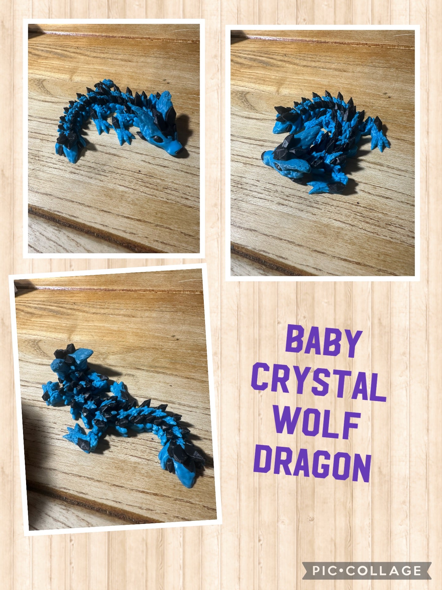 Baby Crystal Wolf Dragon