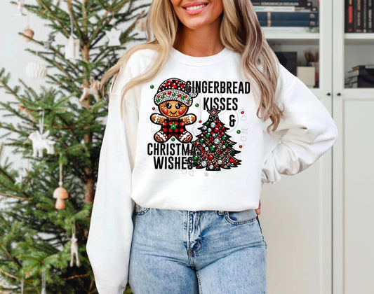 Gingerbread Kisses & Christmas Wishes Onesie