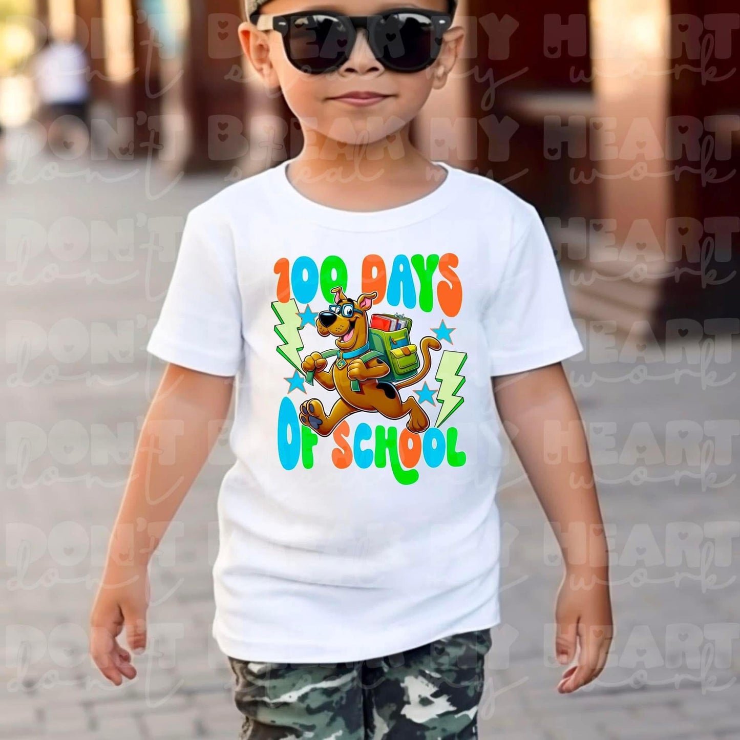 100 Days Of School Scooby Tshirt