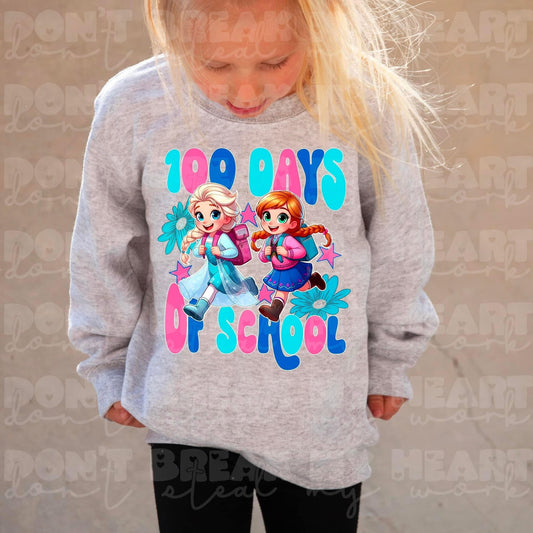 100 Days Of School Frozen Tshirt