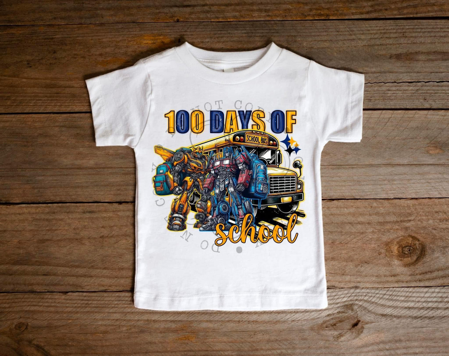 100 Days Of School Transformer Tshirt