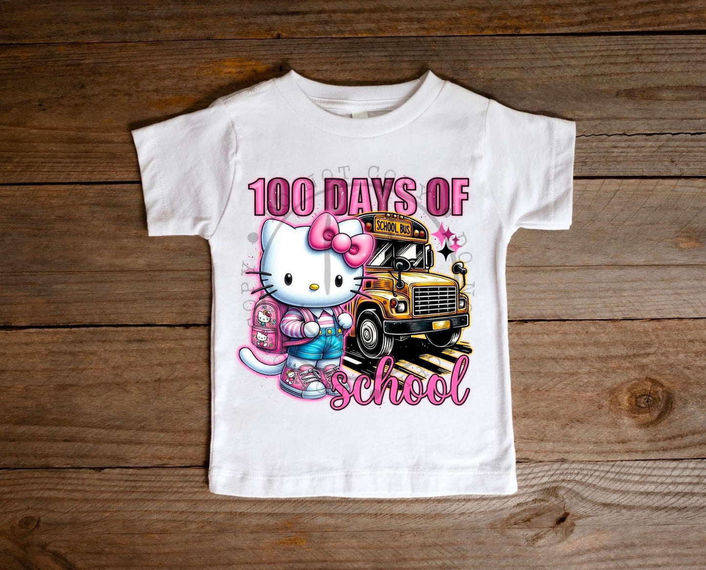 100 Days Of School Kitty Tshirt