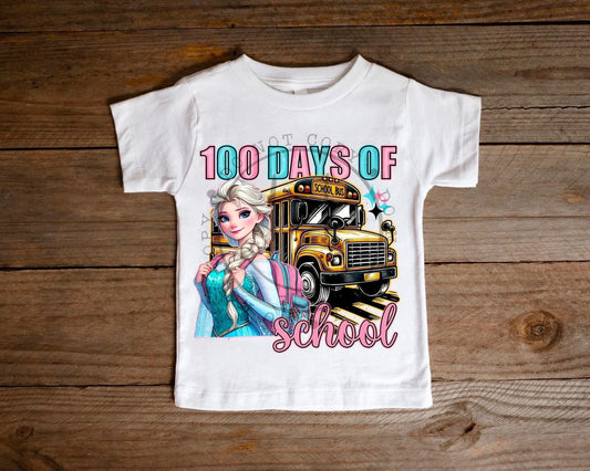 100 Days Of School Ice Queen Tshirt