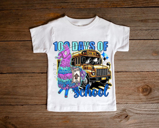 100 Days Of School Fortnite Tshirt