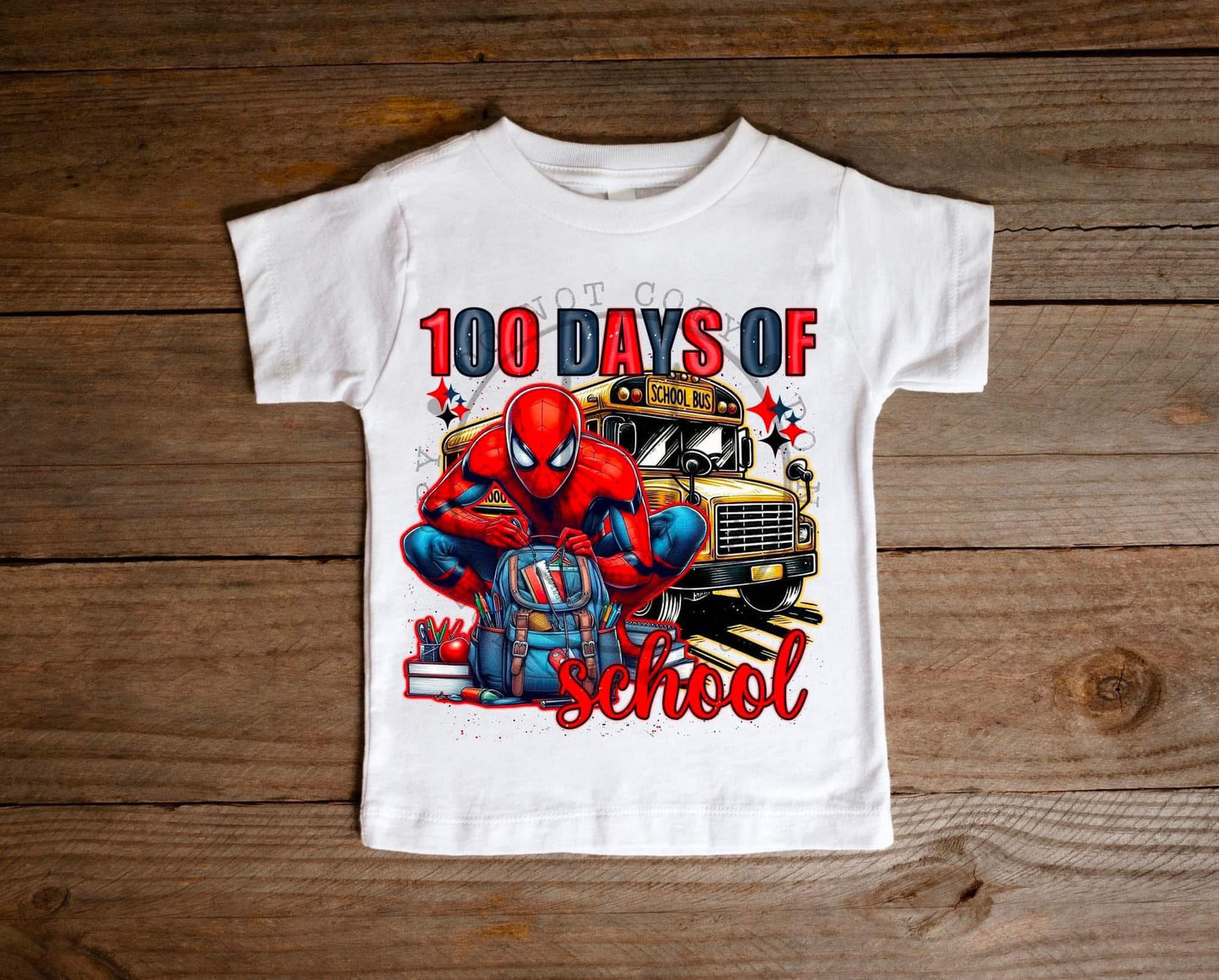 100 Days Of School Spider Tshirt