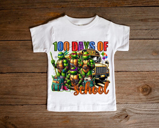 100 Days Of School TMNT Tshirt