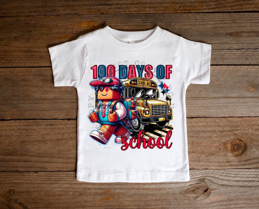 100 Days Of School Roblox Tshirt