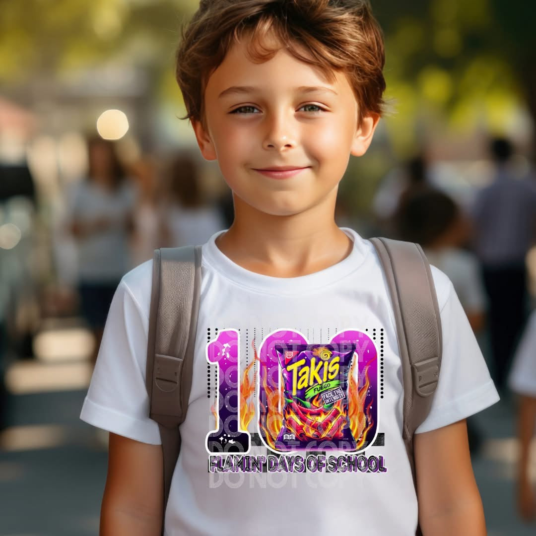 100 Days Of School Taki Tshirt