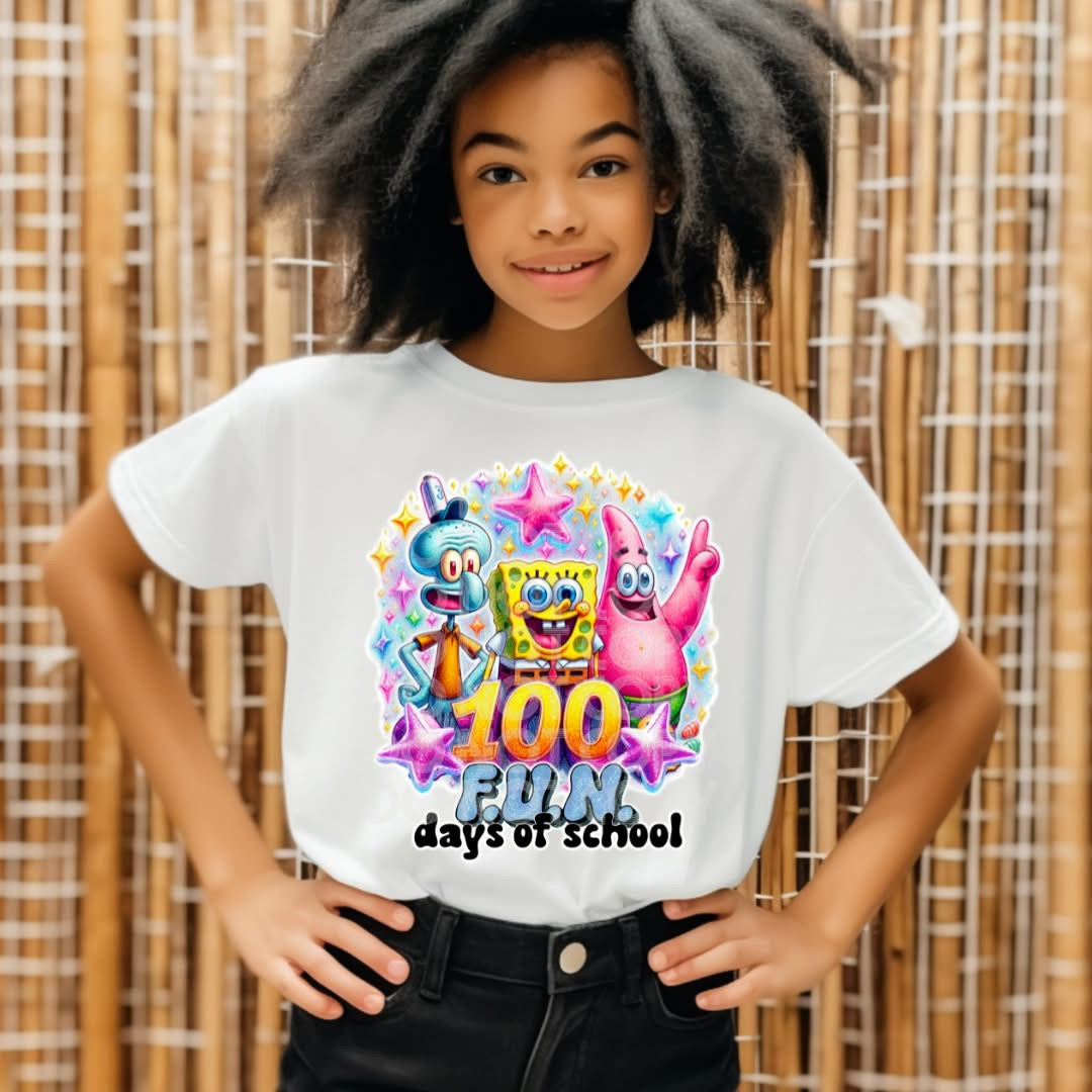 100 Days Of School Patrick Tshirt