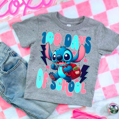 100 Days Of School Stitch Tshirt