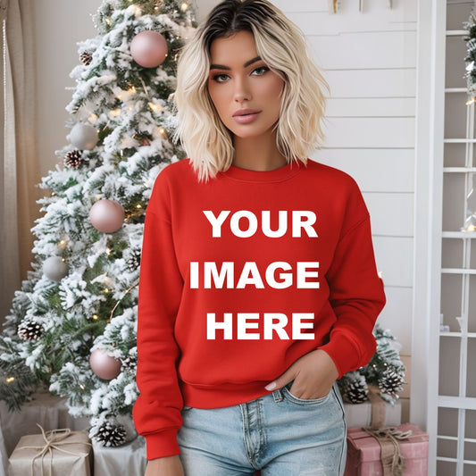 Red Crewneck Sweatshirt Christmas