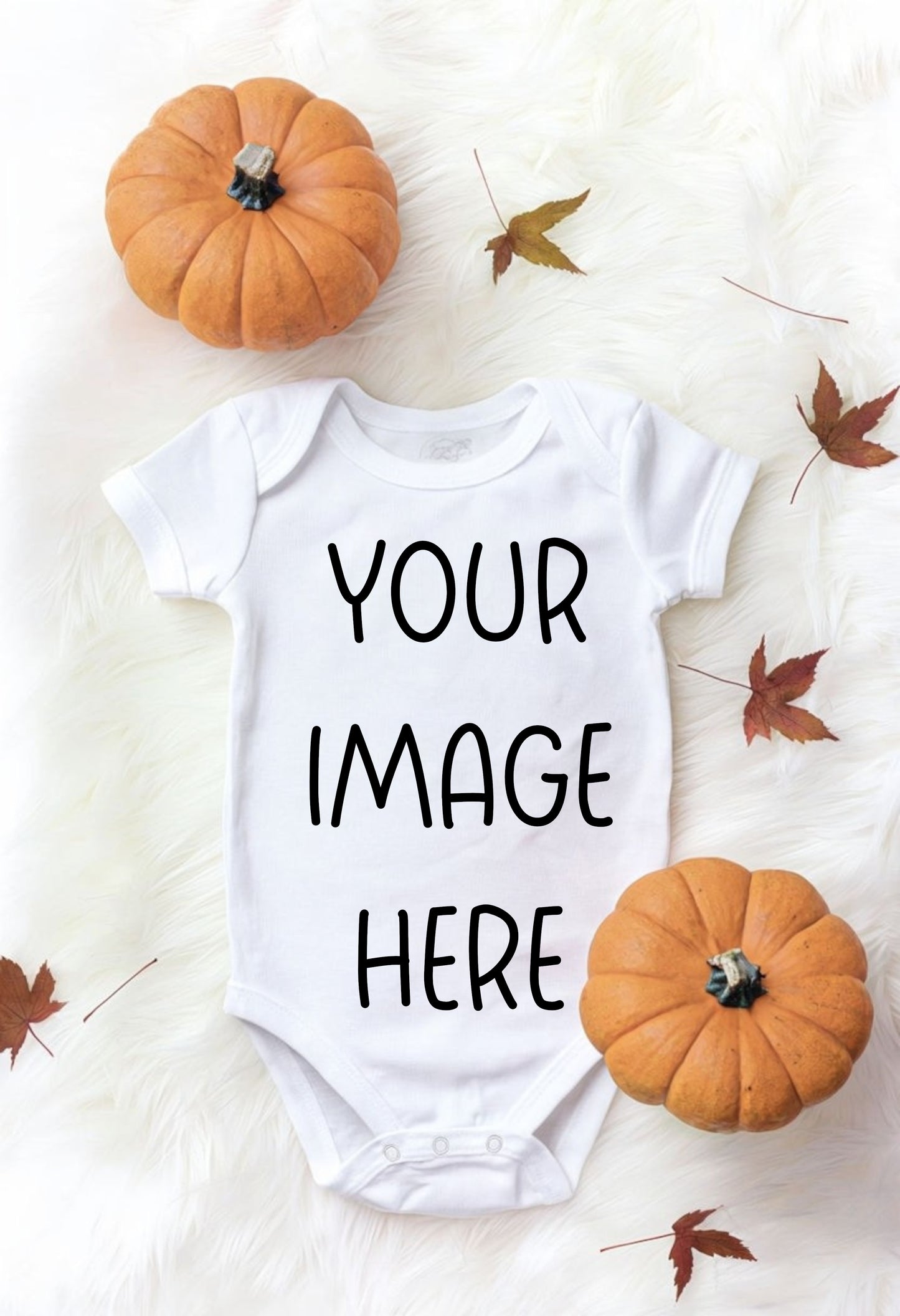 White Onesie Pumpkin