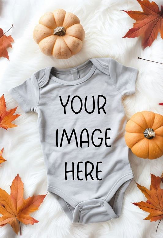 Grey Onesie Pumpkin