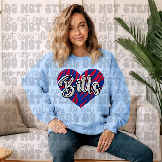 Bills Heart Crewneck