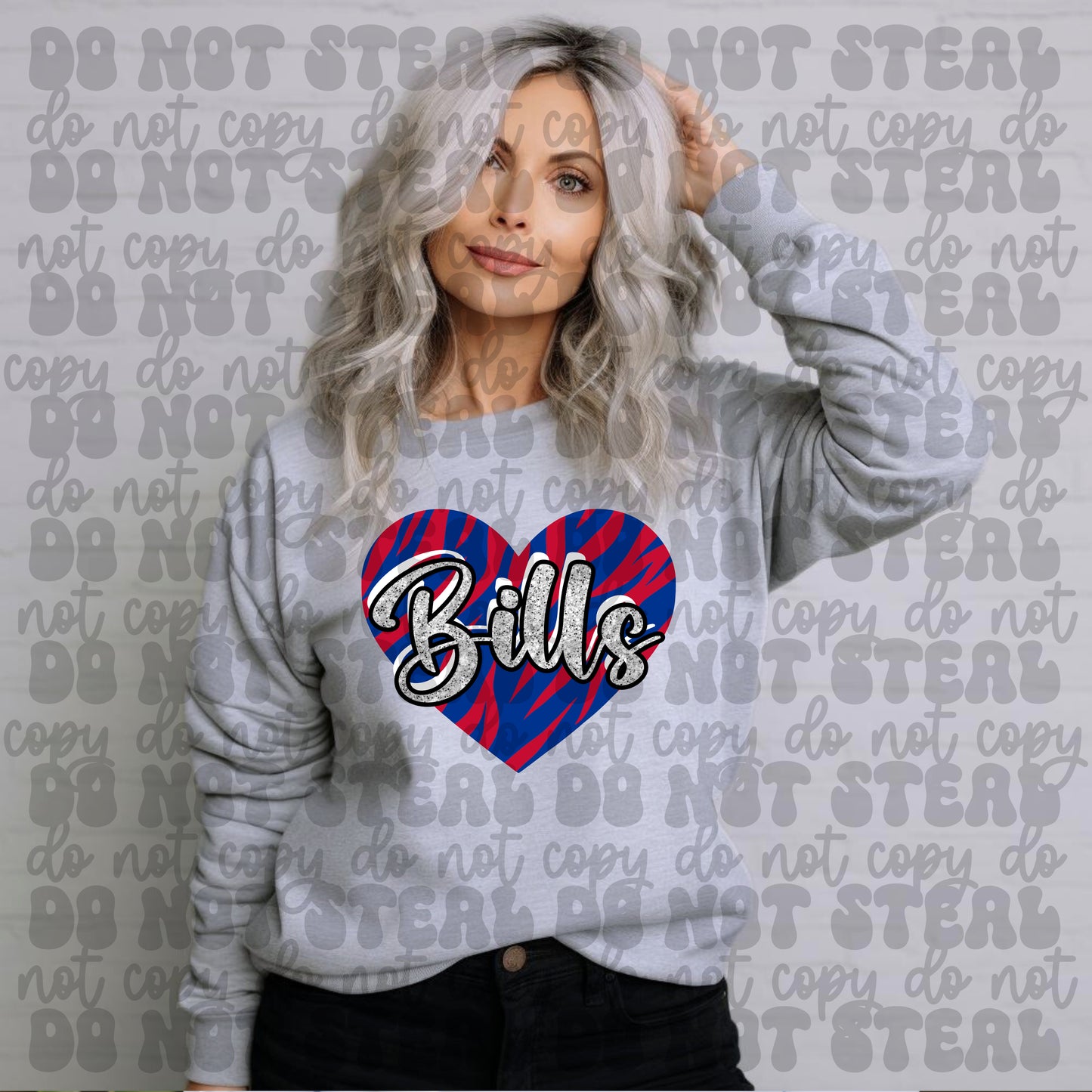 Bills Heart Crewneck