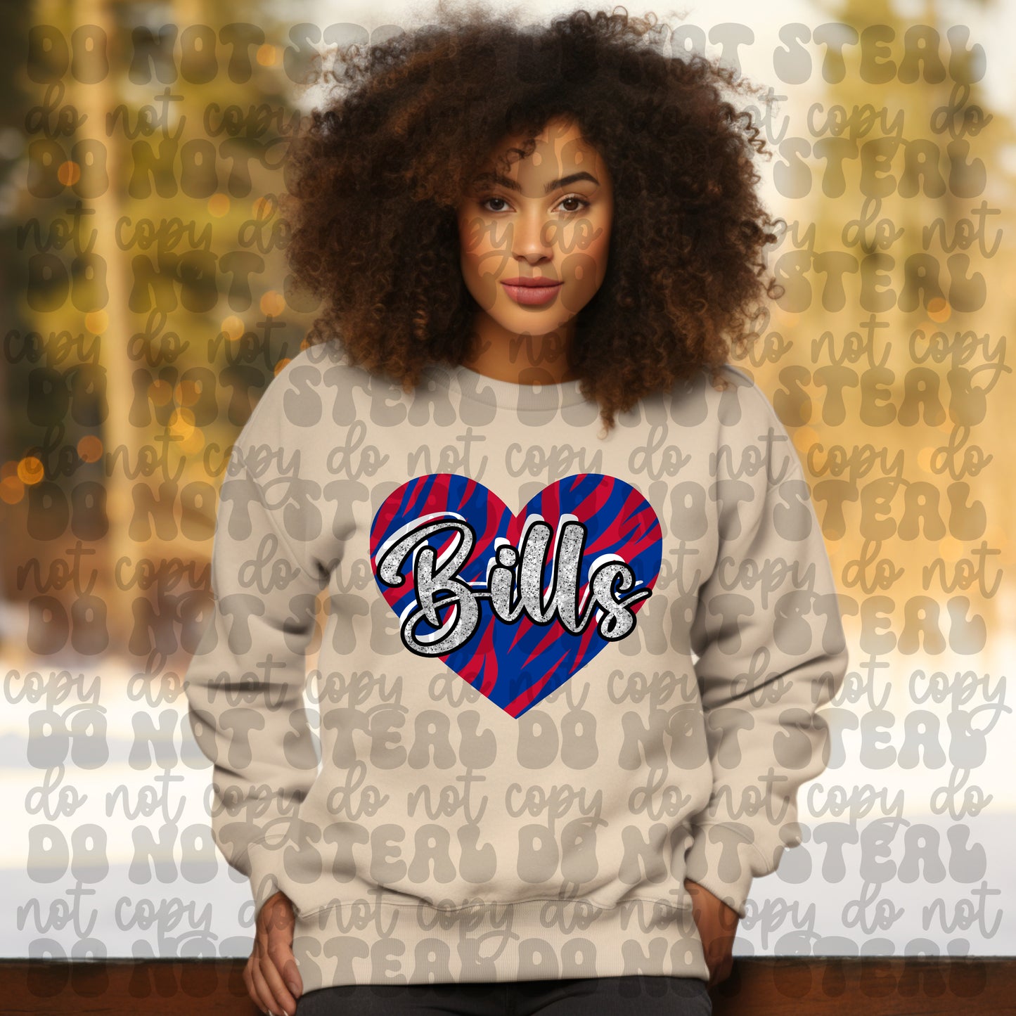 Bills Heart Crewneck