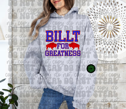 Billt For Greatness Football