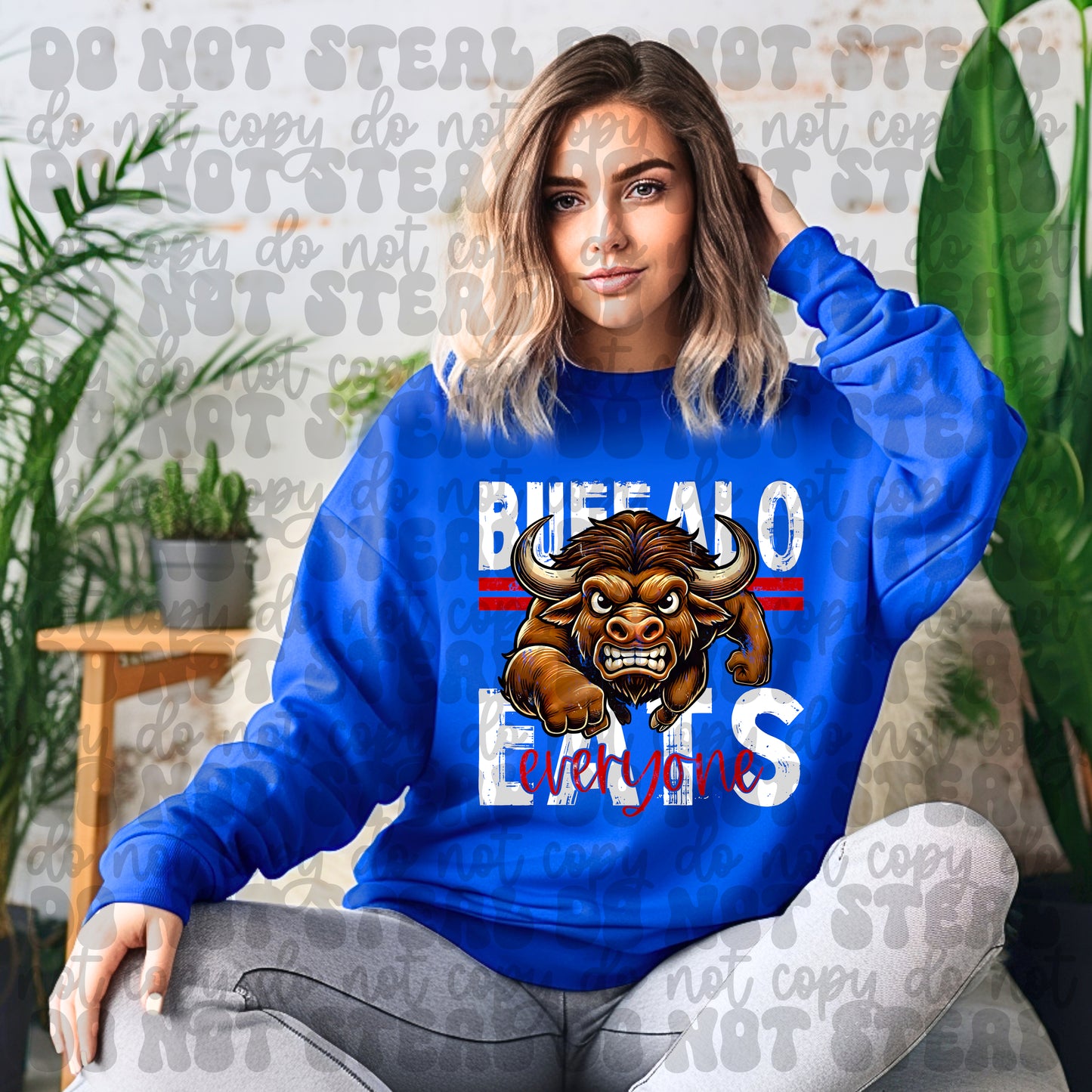 Buffalo Eats Everyone Blue