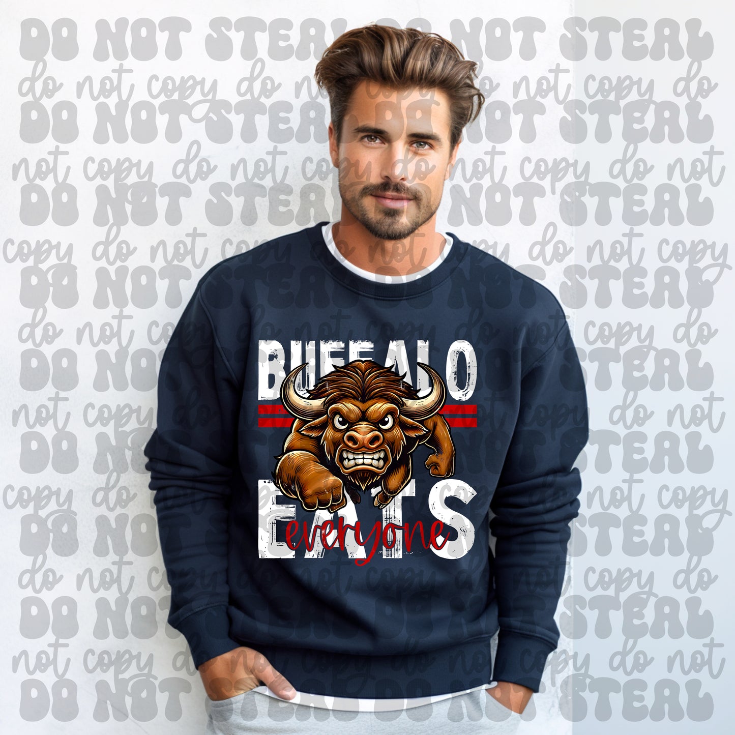 Buffalo Eats Everyone Blue