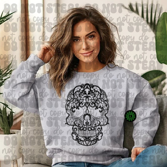 Faux Lace Skull