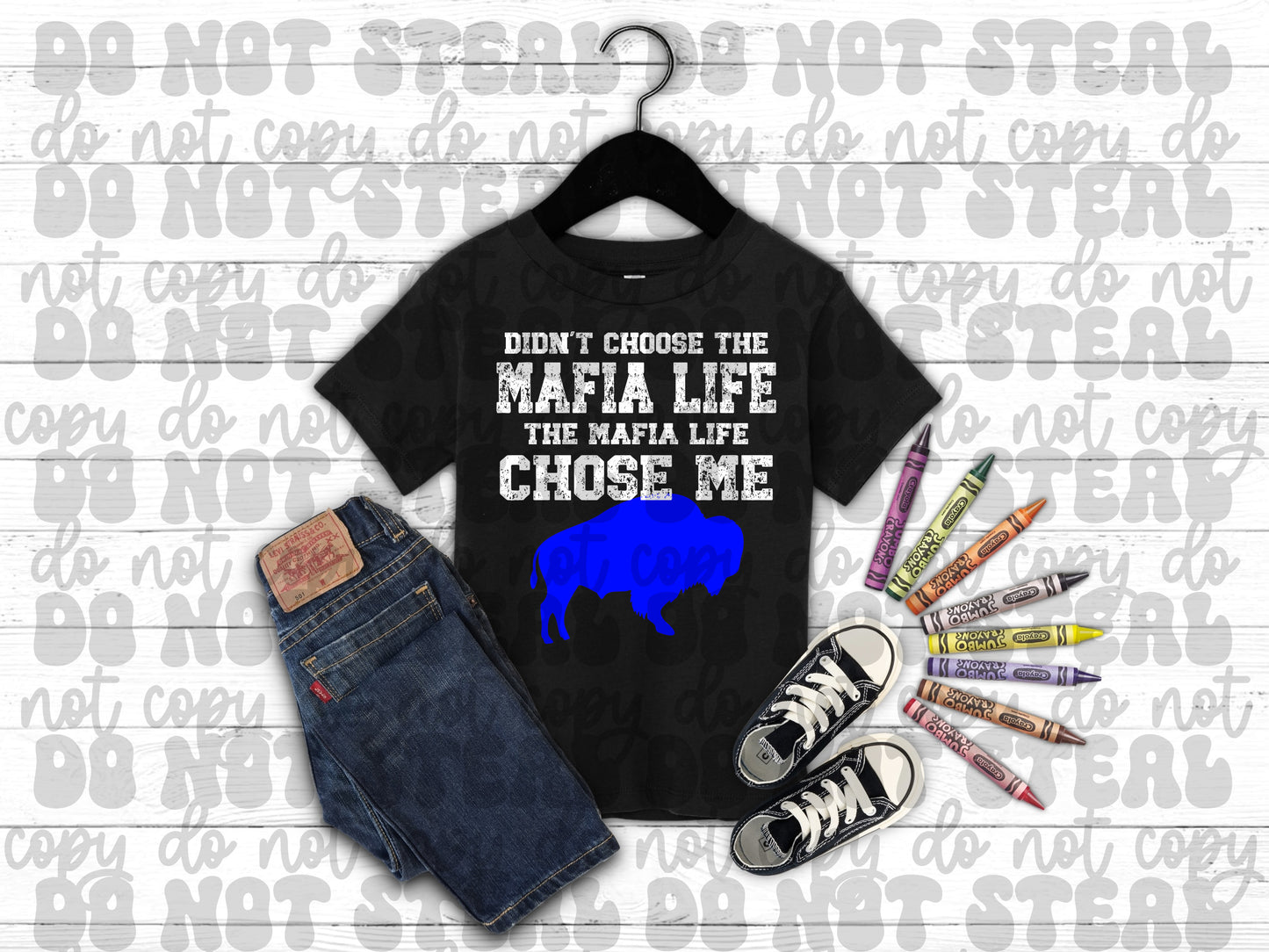 Mafia Life Chose Me Tshirt black